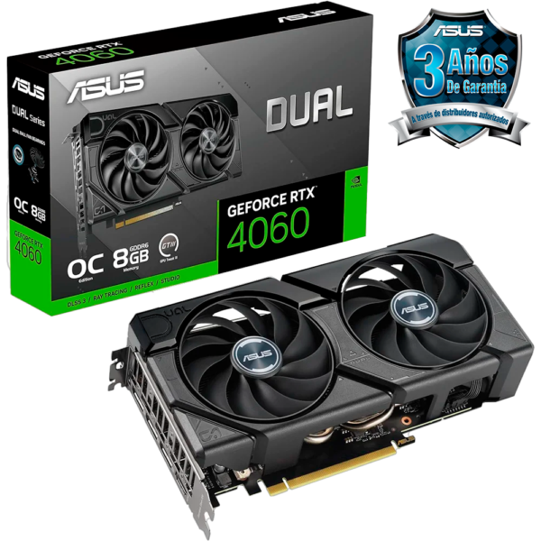 Placa de Video ASUS GeForce RTX 4060 Dual OC Evo 8GB