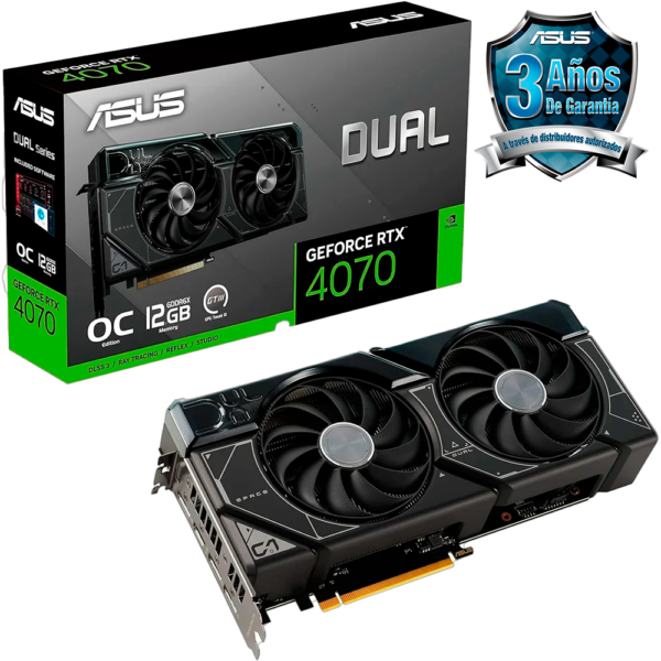 Placa de Video ASUS GeForce RTX 4070 Dual OC 12GB