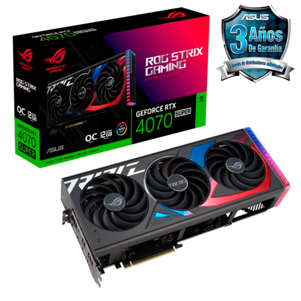 Placa de Video ASUS ROG STRIX GeForce RTX 4070 Super OC 12GB