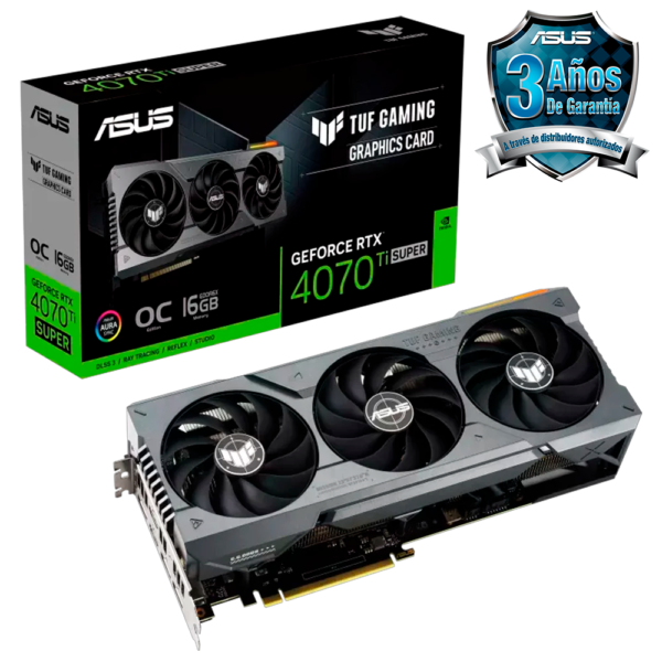 Placa de Video ASUS TUF GeForce RTX 4070 Ti Super Gaming OC 16GB