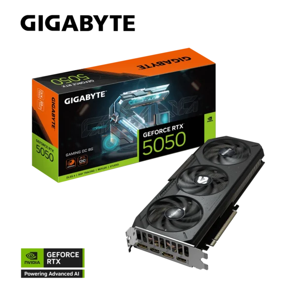 Placa de Video GIGABYTE GeForce RTX 5050 Gaming OC 8GB GDDR6
