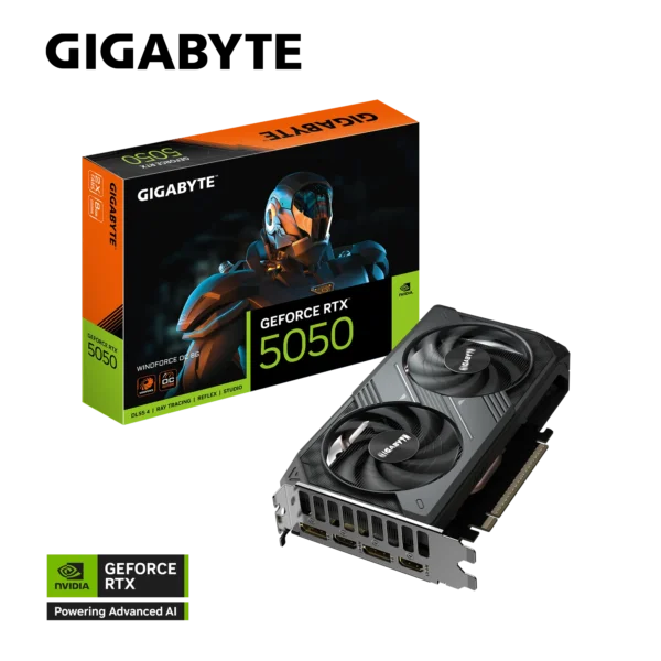 Placa de Video GIGABYTE GeForce RTX 5050 Windforce OC 8GB GDDR6