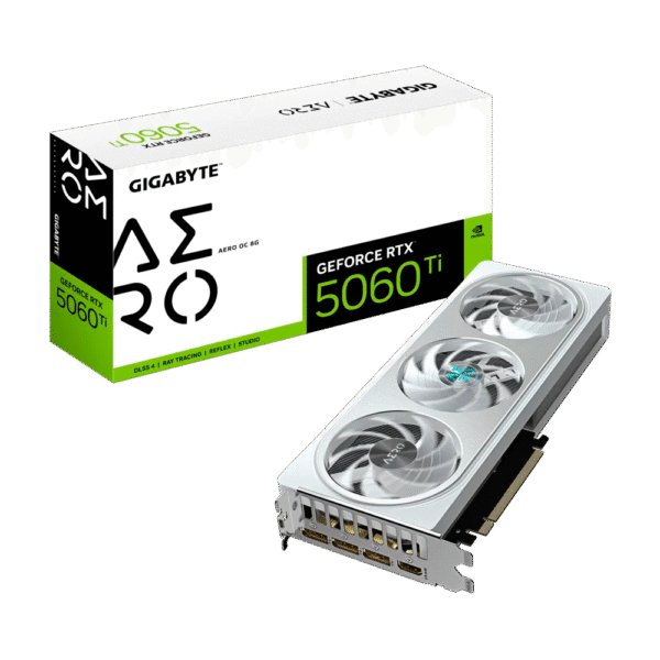 Placa de Video GIGABYTE GeForce RTX 5060 Ti Aero OC 8G