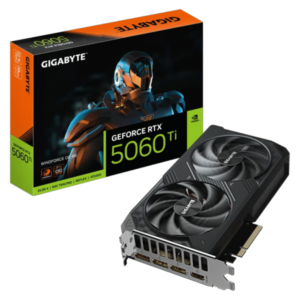 Placa de Video GIGABYTE GeForce RTX 5060 Ti Windforce 2X 8G