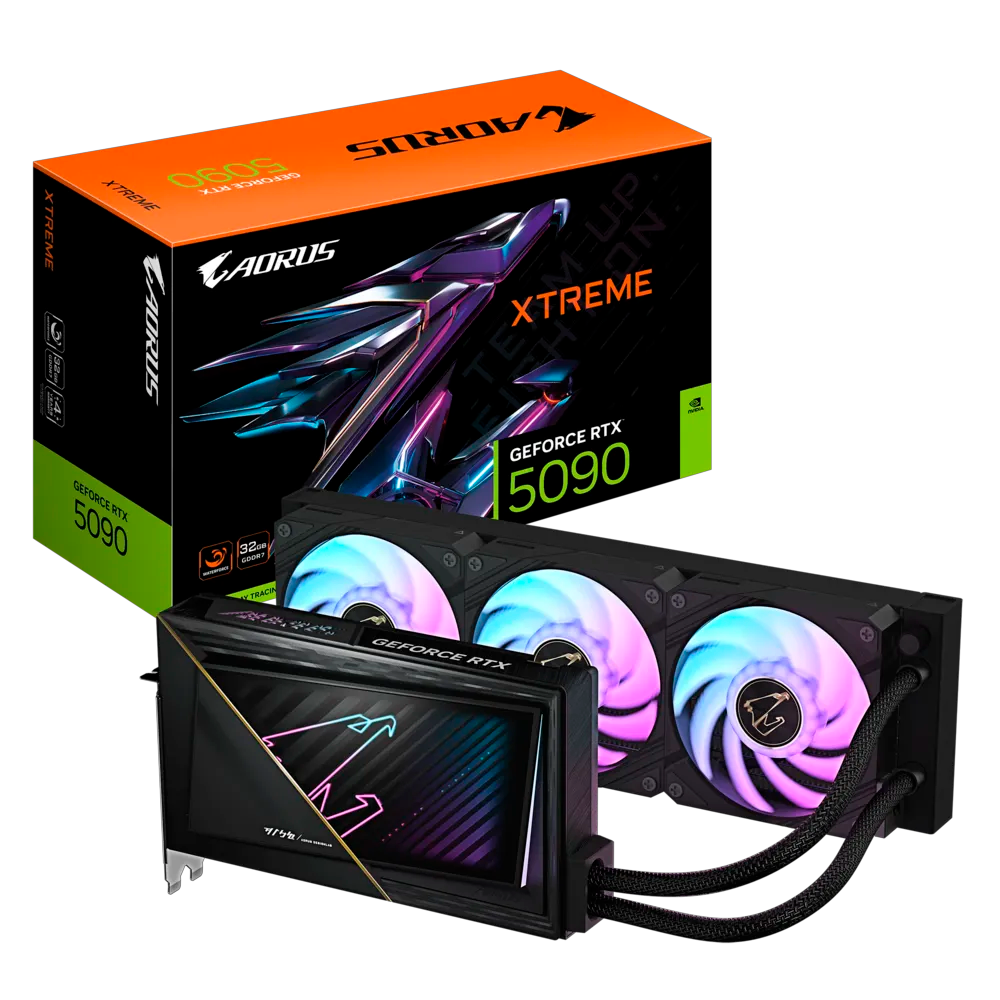 PLACA DE VIDEO GIGABYTE GEFORCE RTX 5090 AORUS XTREME WATERFORCE 32GB