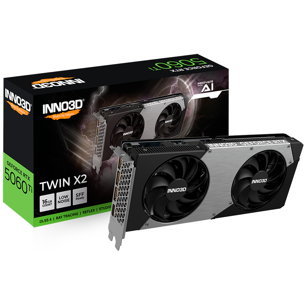 PLACA DE VIDEO INNO3D GEFORCE RTX 5060 TI TWIN X2 16GB