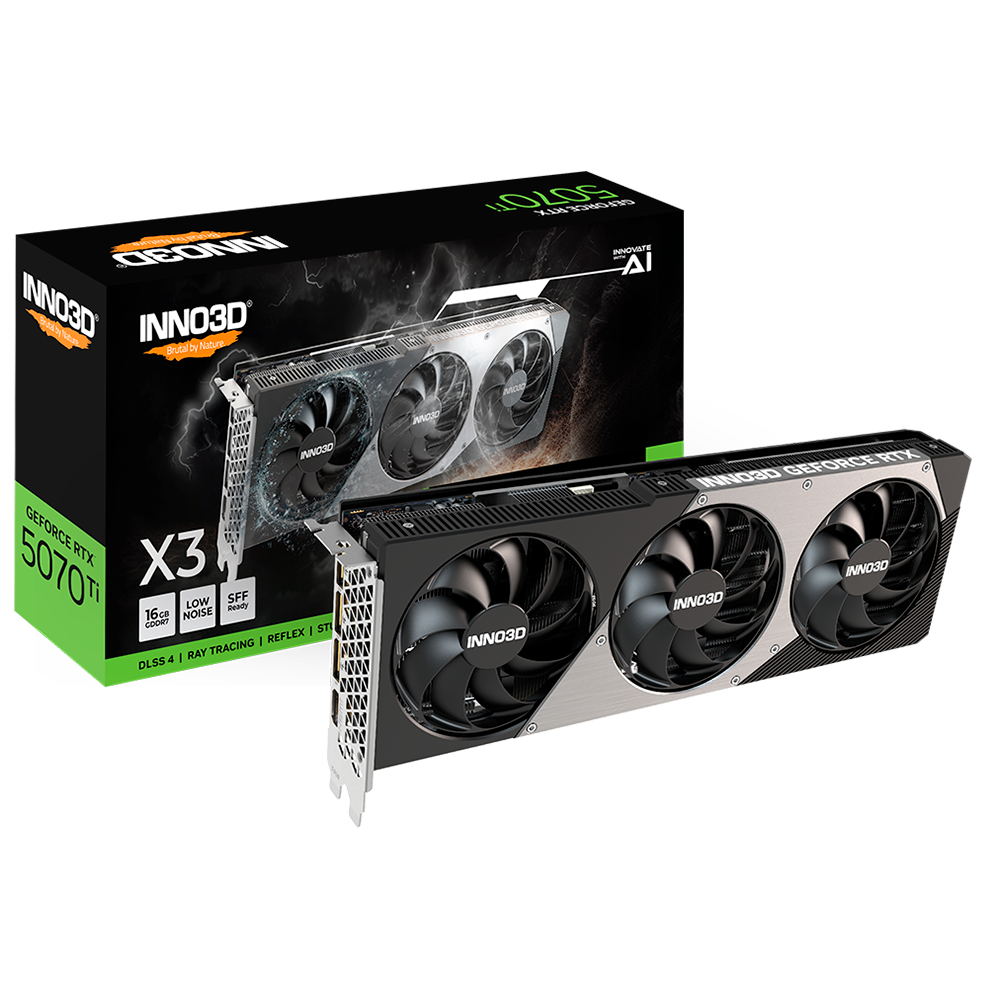 PLACA DE VIDEO INNO3D GEFORCE RTX 5070 TI X3 16GB