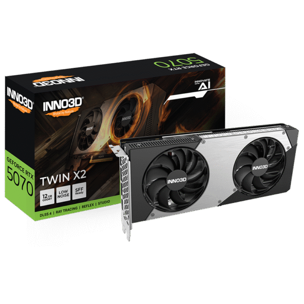 Placa de Video INNO3D GeForce RTX 5070 Twin X2 12GB