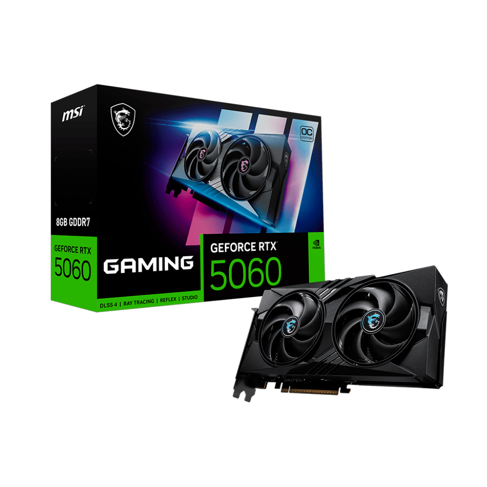 PLACA DE VIDEO MSI GEFORCE RTX 5060 GAMING OC 8G