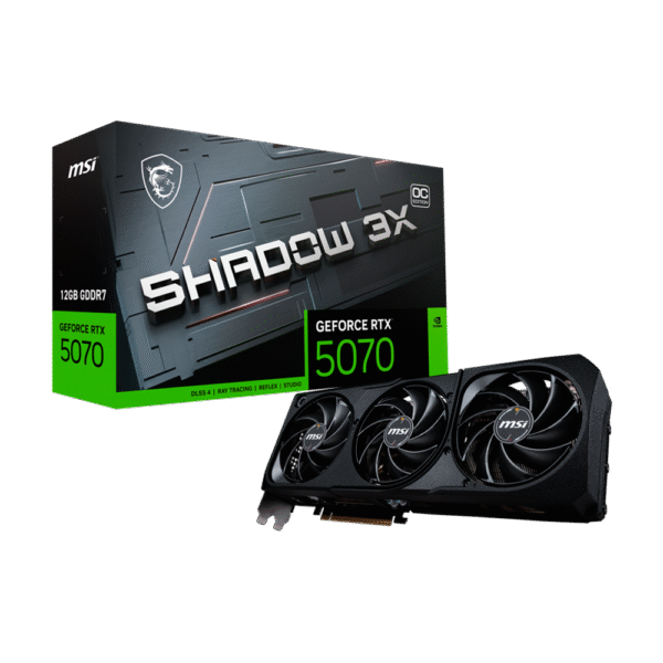 Placa de Video MSI GeForce RTX 5070 Shadow 3X OC 12GB