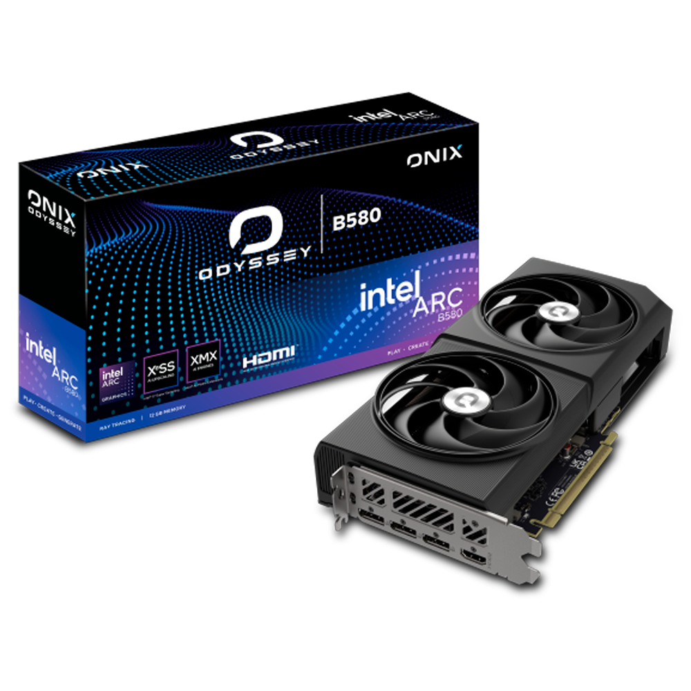 PLACA DE VIDEO ONIX INTEL B580 ODYSSEY 12G
