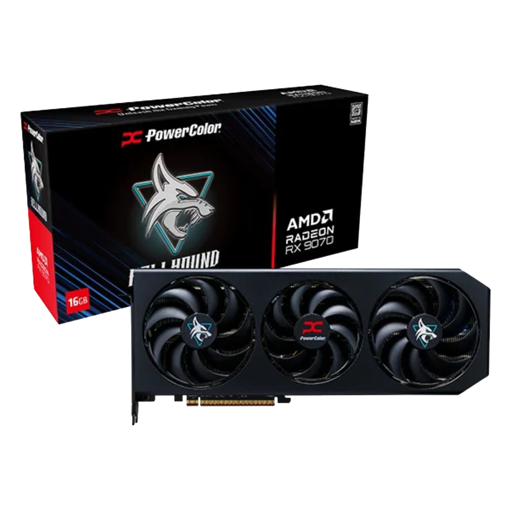 PLACA DE VIDEO POWERCOLOR RADEON RX 9070 HELLHOUND 16GB GDDR6