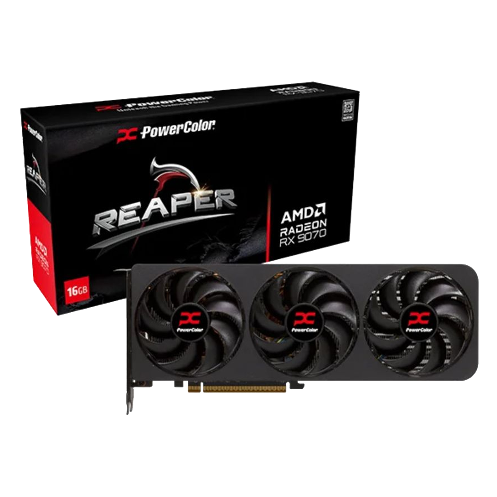 PLACA DE VIDEO POWERCOLOR RADEON RX 9070 REAPER 16GB GDDR6