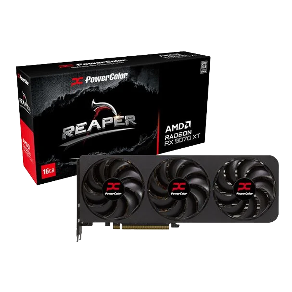 PLACA DE VIDEO POWERCOLOR RADEON RX 9070XT REAPER 16GB GDDR6