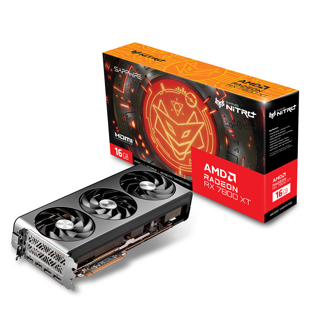 PLACA DE VIDEO SAPPHIRE RADEON RX 7800 XT NITRO+ OC 16GB