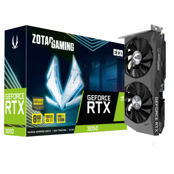 Placa de Video ZOTAC GeForce RTX 3050 ECO 8GB