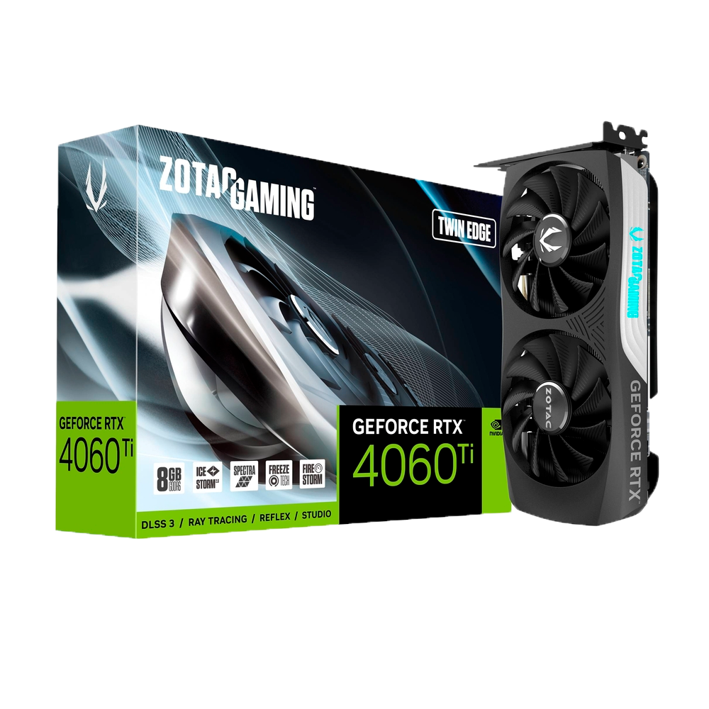 Placa de Video ZOTAC GeForce RTX 4060 Ti Twin Edge 8GB