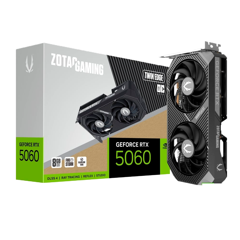 PLACA DE VIDEO ZOTAC GEFORCE RTX 5060 TWIN EDGE OC 8G