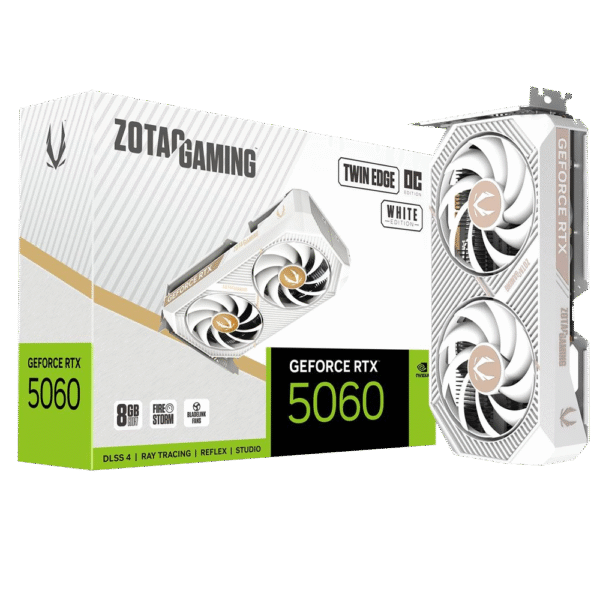 Placa de Video ZOTAC GeForce RTX 5060 Twin Edge OC White 8GB