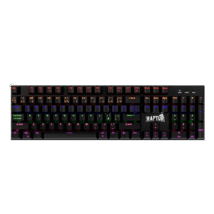 Teclado Raptor Fireclaw M104 Mecanico Retroiluminado Switch Red Outemu