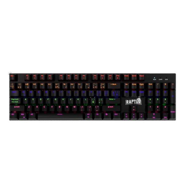 Teclado Raptor Fireclaw M104 Mecanico Retroiluminado Switch Red Outemu