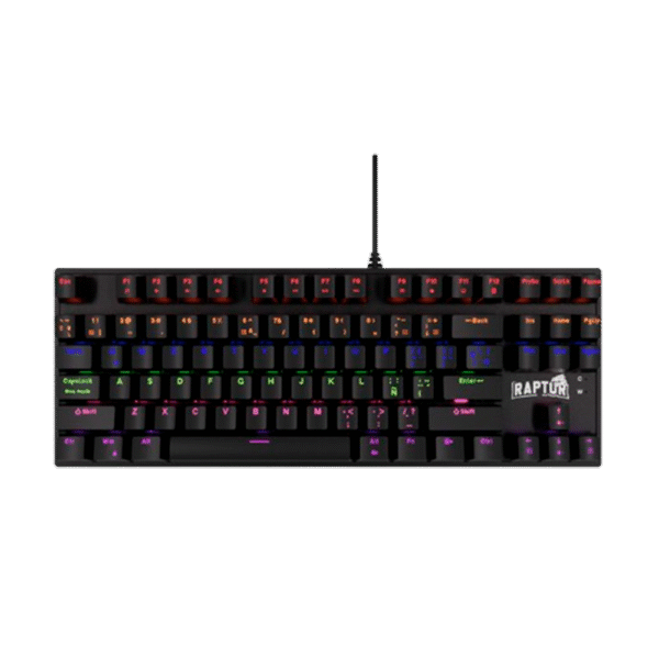 Teclado Raptor Fireclaw M87 Mecanico Retroiluminado Switch Red Outemu