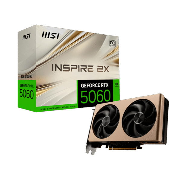 Placa de Video MSI GeForce RTX 5060 Inspire 2X 8G
