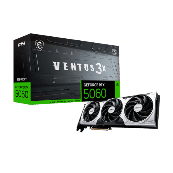 Placa de Video MSI GeForce RTX 5060 Ventus 3X 8GB
