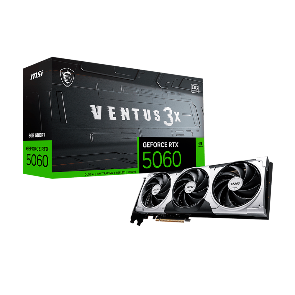 PLACA DE VIDEO MSI GEFORCE RTX 5060 VENTUS 3X 8GB