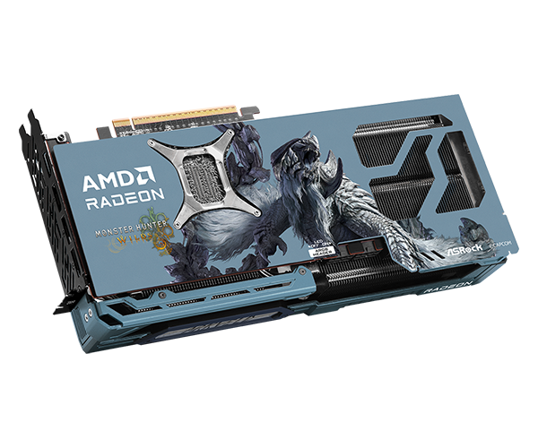 Placa de Video ASROCK Radeon RX 9070 XT 16GB Monster Hunter Wilds Edition - Imagen 2