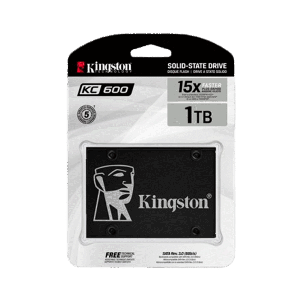 Disco SSD KINGSTON KC600 1024 GB SATA Interno 7 mm (0116)