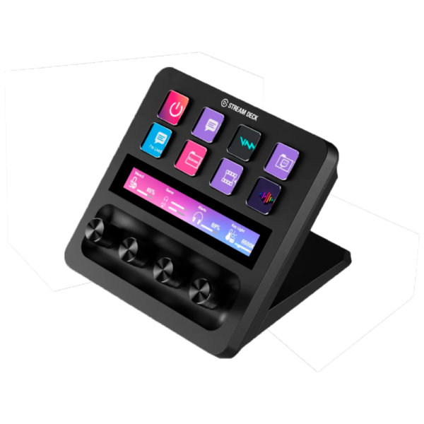 Stream Deck+ Elgato 8 botones LCD cuestomizables Negro
