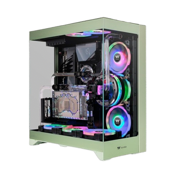 Gabinete THERMALTAKE CTE E550 TG Matcha Green