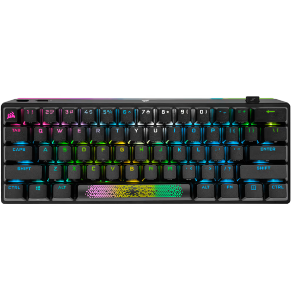 Teclado CORSAIR K70 Pro Mini Wireless RGB 60 Mecanico Cherry MX Black PBT