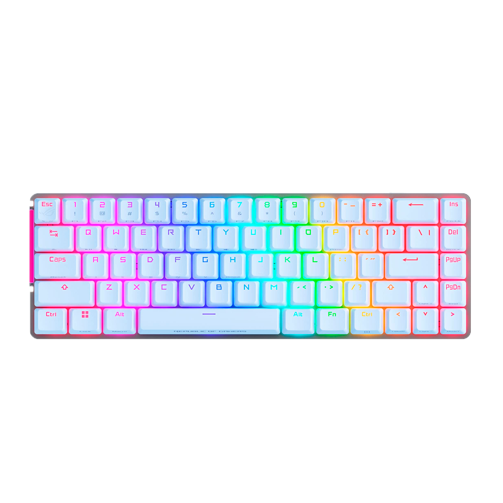 TECLADO GAMING ASUS ROG M602 FALCHION ACE NXRD WHITE