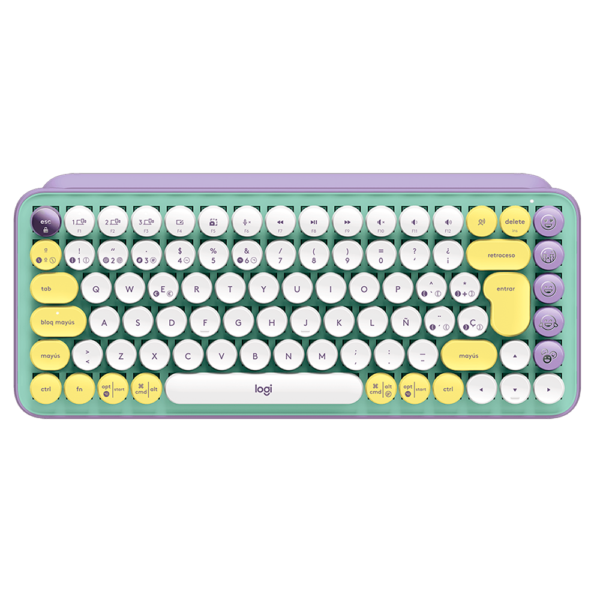 Teclado LOGITECH Pop Keys Mecanico Fresh Vibes
