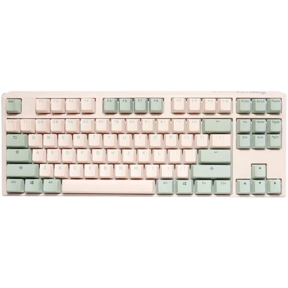 TECLADO MECANICO DUCKY ONE 3 MATCHA TKL HOTSWAP DOUBLE SHOT PBT QUACK CHERRY MX SILENT RED