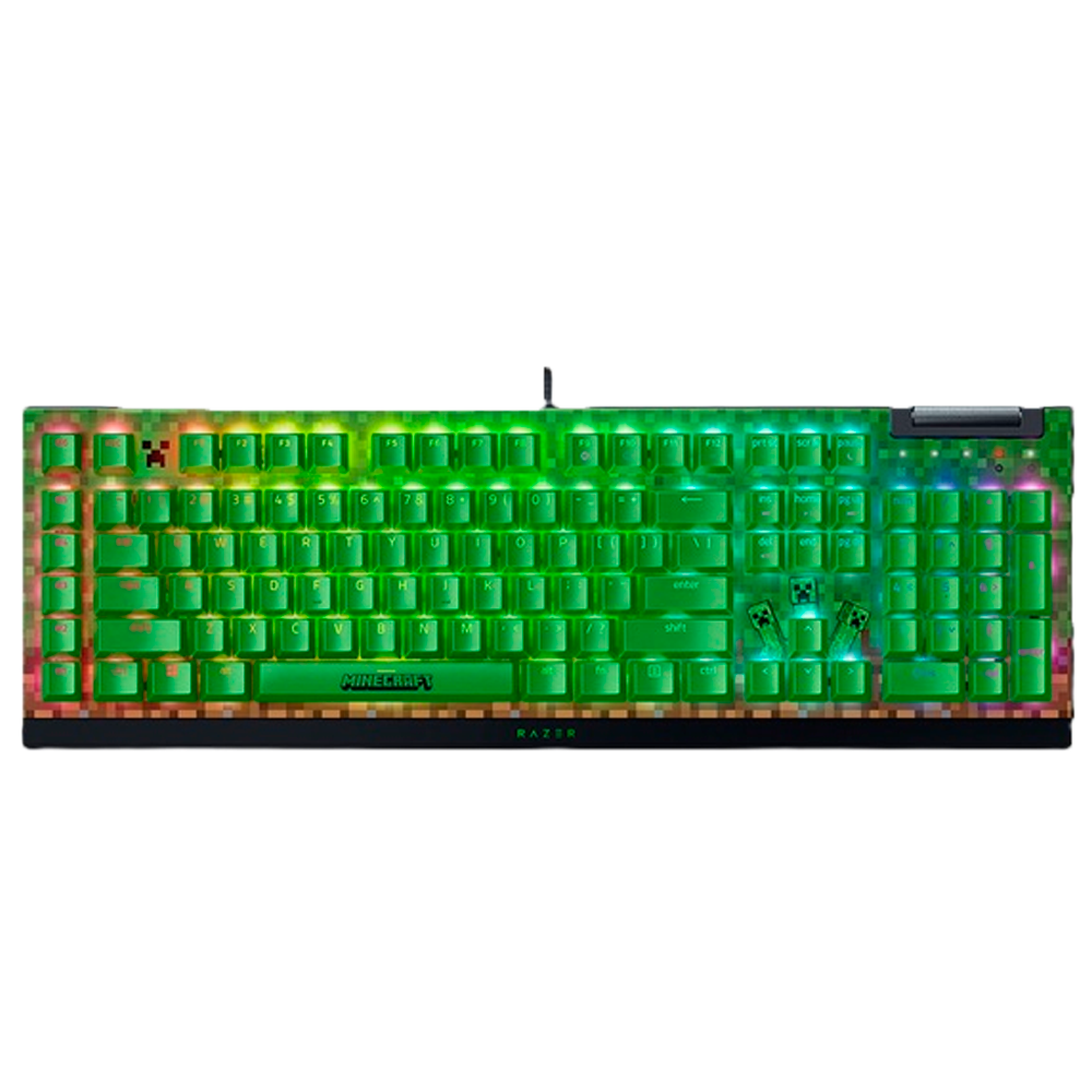 TECLADO RAZER BLACKWIDOW V4 X MECHANICAL (GREEN SWITCH) MINECRAFT EDITION