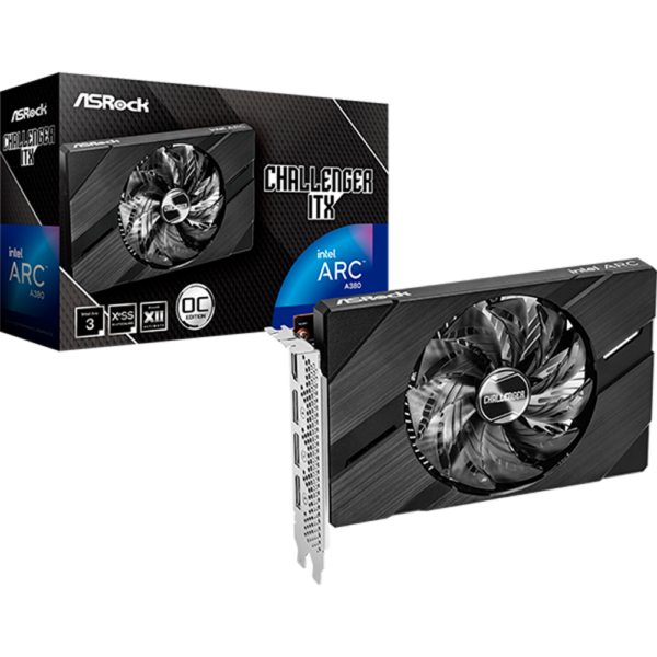 Placa de Video ASROCK Intel ARC A380 Challenger ITX OC 6GB