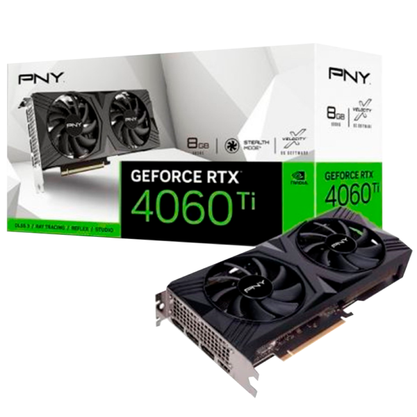 Placa de Video PNY GeForce RTX 4060 Ti Verto Dual Fan 8GB