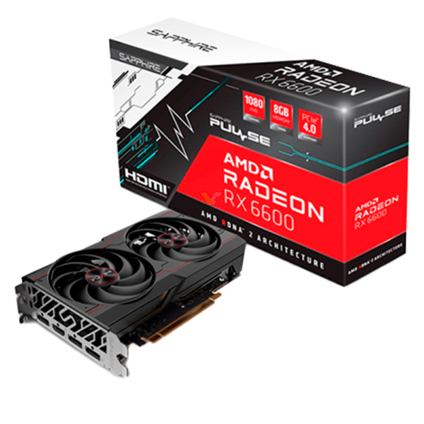 Placa de Video SAPPHIRE Radeon RX 6600 Pulse Gamiung Lite 8GB