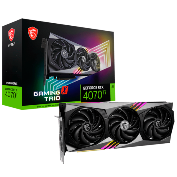 Placa de Video MSI GeForce RTX 4070 Ti Gaming X Trio 12GB