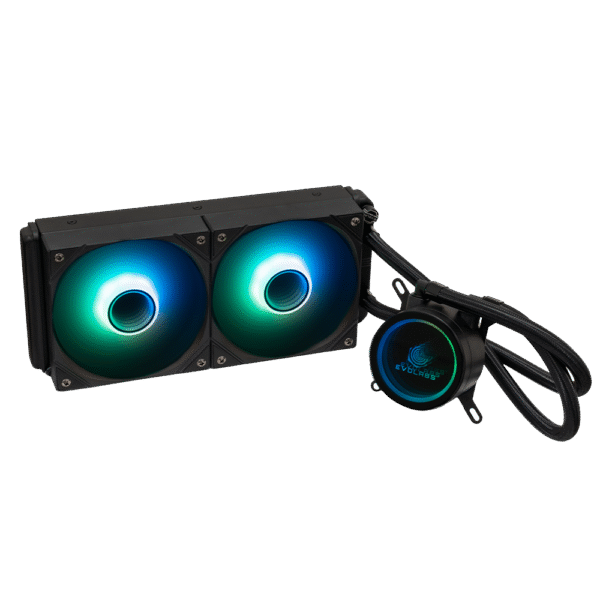 Water Cooling EVOLABS Cryogene PRO 240 ARGB TDP 250W 240MM AM4/AM5 - LGA1200-1700-1851 - Imagen 2