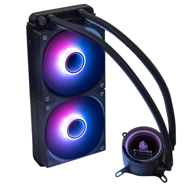 Water Cooling EVOLABS Cryogene PRO 240 ARGB TDP 250W 240MM AM4/AM5 - LGA1200-1700-1851 - Imagen 3