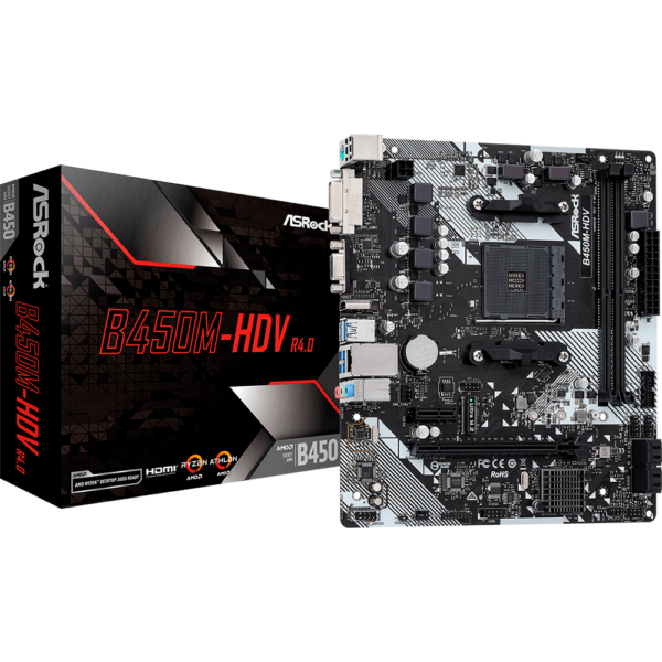 Mother ASRock B450M HDV R4.0 - AM4