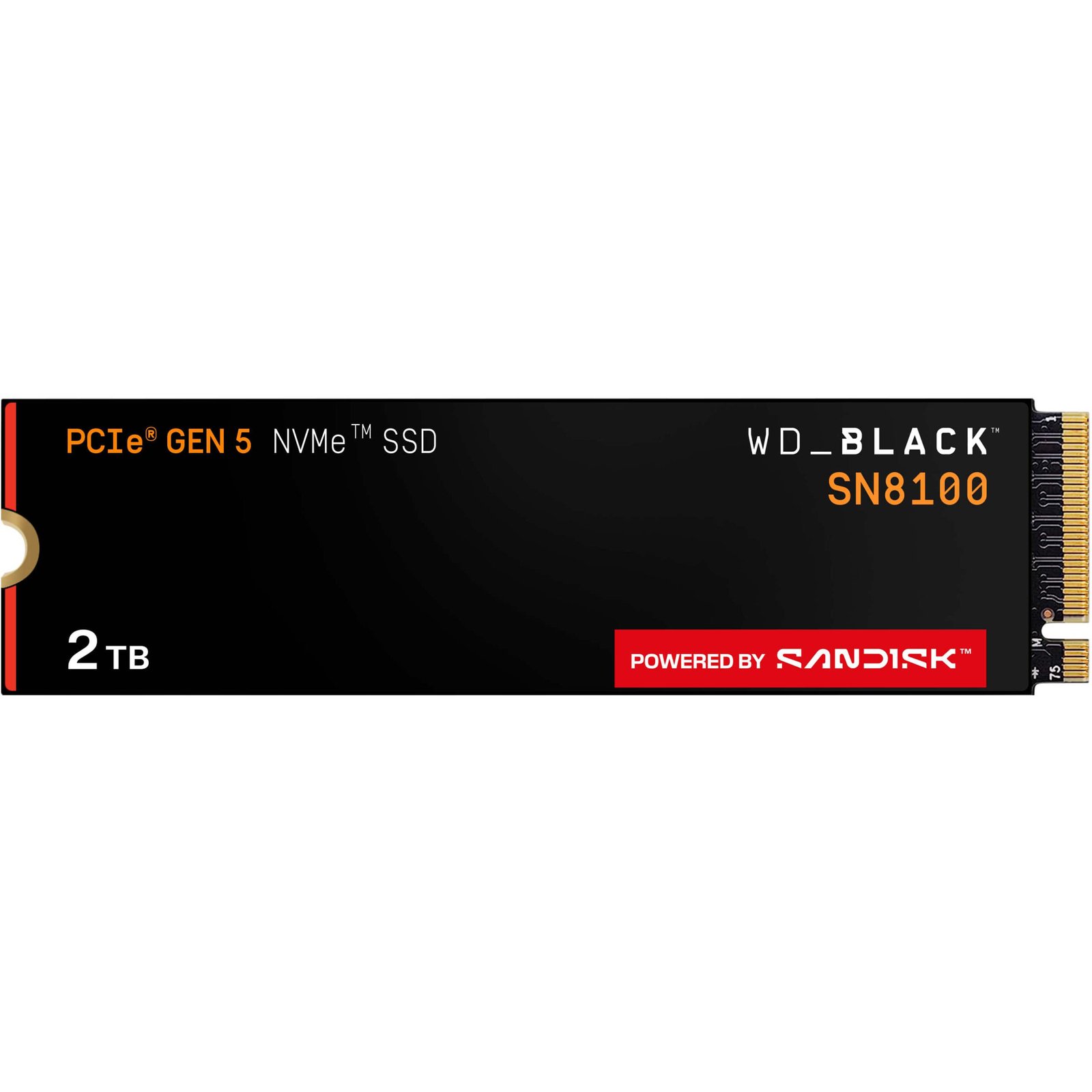 DISCO SSD M.2 WESTERN DIGITAL 2TB BLACK SN8100 GEN5