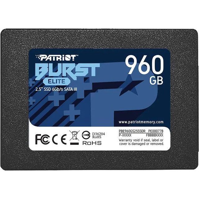Disco SSD PATRIOT 960GB Burst Elite Sata - https://www.scphardstore.com