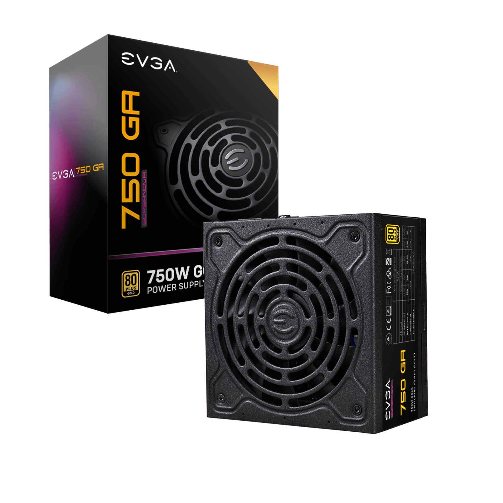 FUENTE EVGA 750W 80 PLUS GOLD SUPERNOVA MODULAR