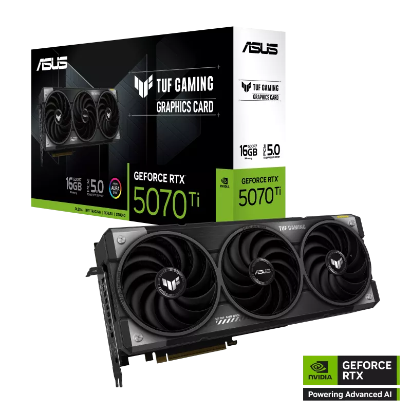 Placa de Video ASUS TUF NVIDIA RTX 5070 Ti Gaming OC 16G - Preventa 05 Feb