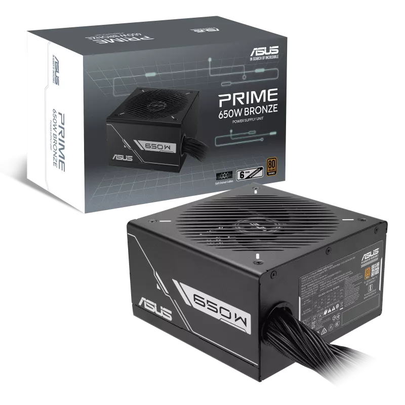 FUENTE ASUS PRIME 650W 80 PLUS BRONCE BLACK 650B